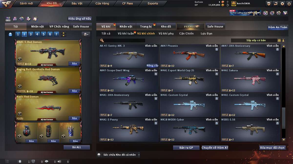 shop acc cf uy tin gia re